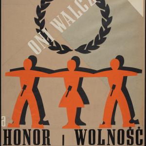 Projekt plakatu "Oni walczyli za nasz honor i wolność"