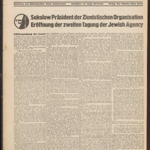 Kongresszeitung 1931
