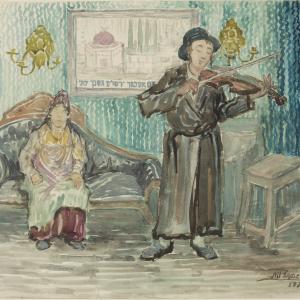 Żyd skrzypek Żyd grający na skrzypcach