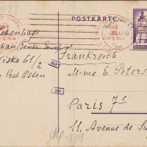 Pocztówka z dnia  1.09.1941
