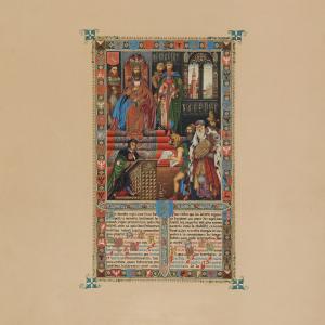 Statut kaliski – Potwierdzenie przez króla Kazimierza Wielkiego statutu kaliskiego w 1334 r. (miniatura nr 15)