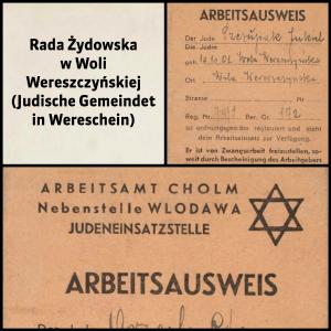 Rada Żydowska w Woli Wereszczyńskiej (Judische Gemeindet in Wereschein)
