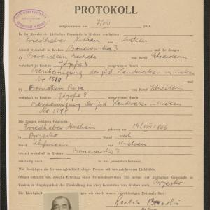 Ankiety personalne osób skierowanych do wysiedlenia z Krakowa