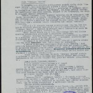 Sprawozdanie Referatu Finansowego Dzielnicy VI za miesiąc sierpień 1940