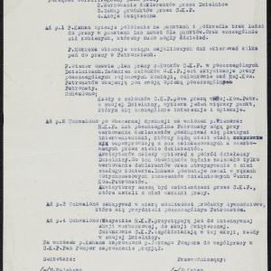 Protokół z posiedzenia Prezydium Centralnej Komisji Patronatów z 15.03.1942 r.