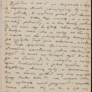List Racheli Auerbach (Warszawa-getto) do siostrzeńca Mundka (Lwów)