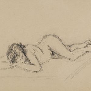 Portret leżącej kobiety
