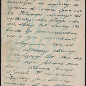 List Hersza i Blumy Wasser z 12.11.1941 r. do Józefa M. Kirszenfelda