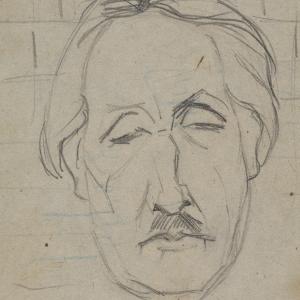 Portret mężczyzny z wąsikiem [Mosze Szneur (1885-1942)]